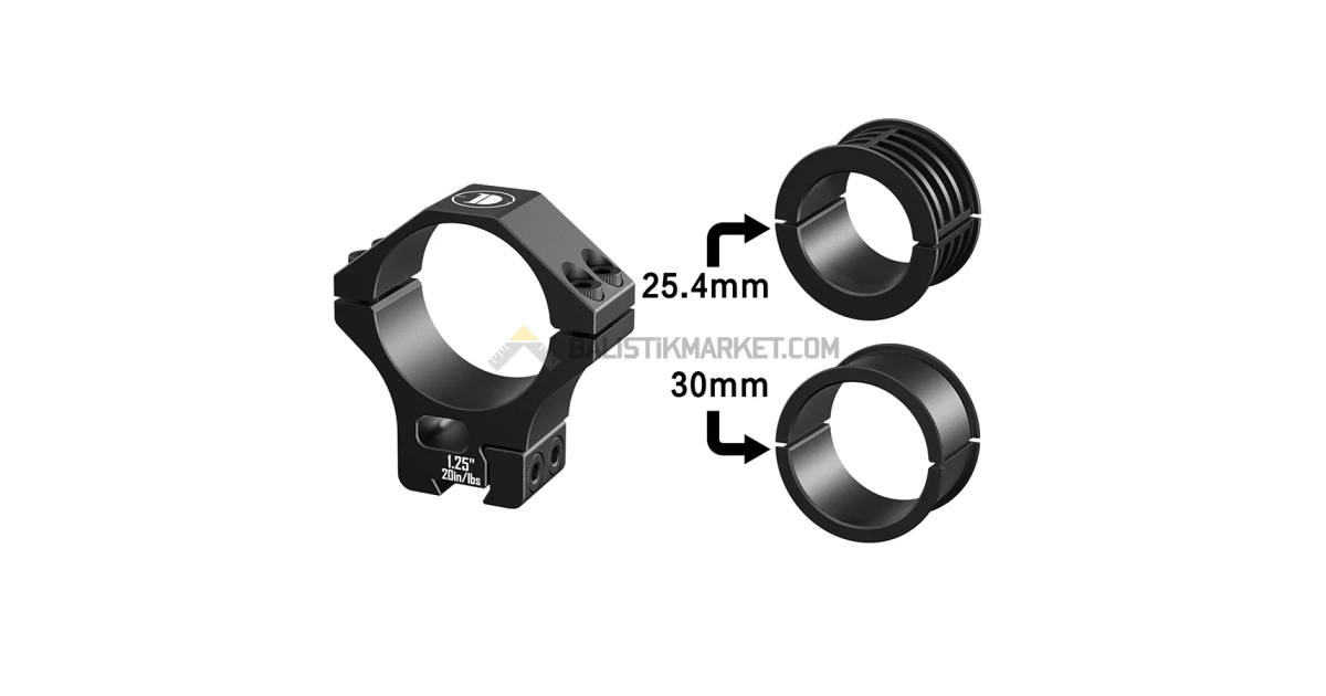 Discoveryopt Multi-Compatible 25.4mm/30mm/34mm Tubes 1.25" Tüfek Dürbün Ayağı