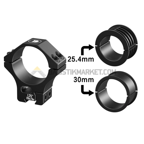 Discoveryopt Multi-Compatible 25.4mm/30mm/34mm Tubes 1.25" Tüfek Dürbün Ayağı