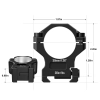 Discoveryopt 7075 Aluminum 30mm Tüfek Dürbün Ayağı (Medium)