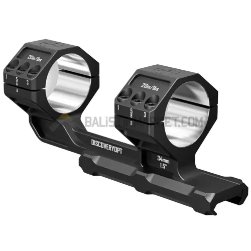 Discoveryopt Heavy Duty Cantilever 34mm 20 MOA Tek Parça Tüfek Dürbün Ayağı