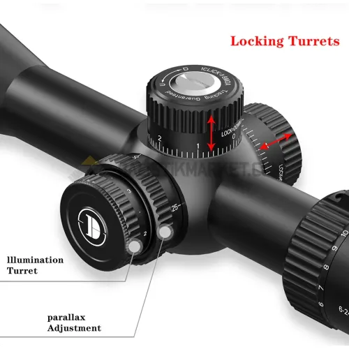 Discoveryopt LHD 6-24x50 SFIR FFP (MRAD) Tüfek Dürbünü