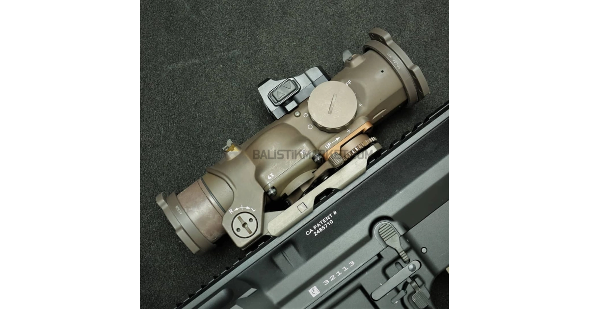 Elcan SpecterDR 1-4x 5.56mm & 4 MOA XOPTEK Tüfek Dürbünü (FDE)