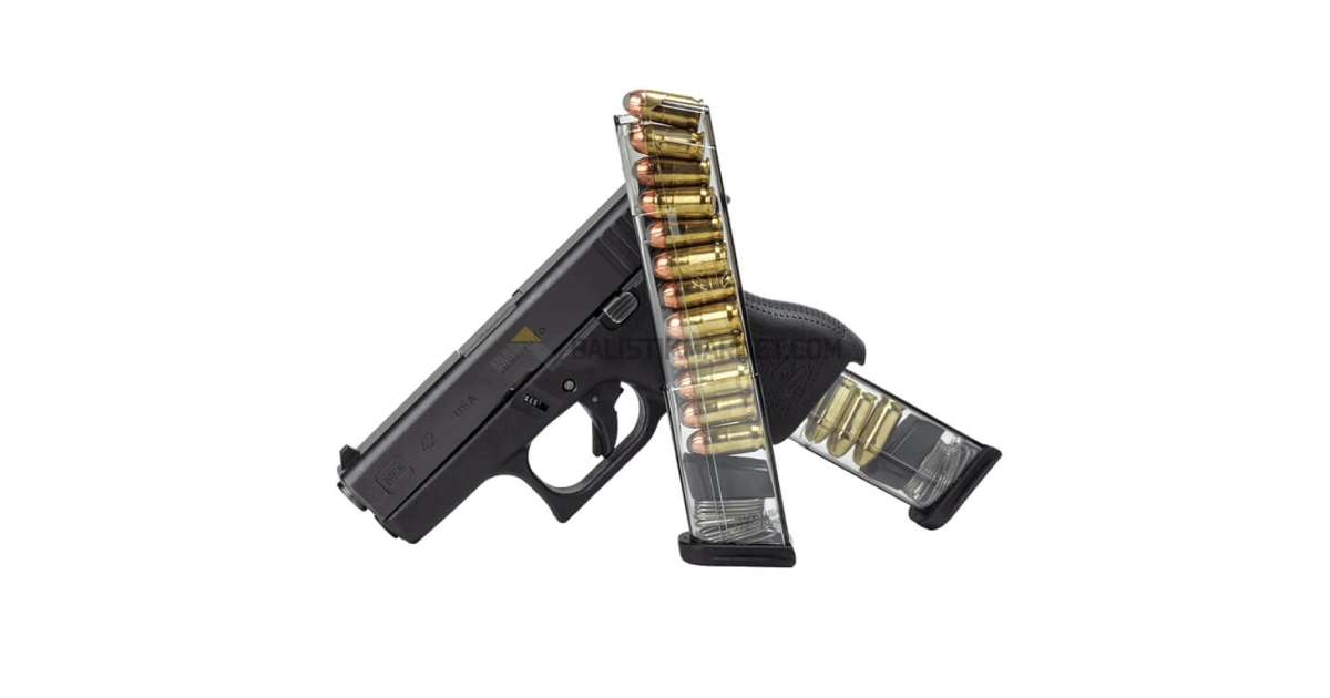 ETS Glock 42, 12 Kapasiteli Şeffaf Şarjör