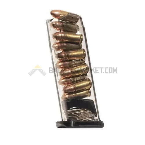 ETS Glock 43X/48, 10 Kapasiteli Şeffaf Şarjör