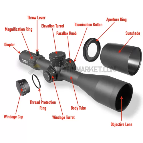 Element Optics Theos 6-36x56 FFP APR-2D (MRAD) Tüfek Dürbünü