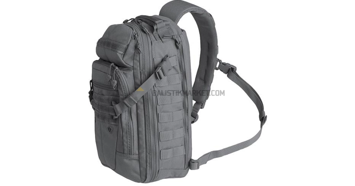 First Tactical Crosshatch Sling Çanta 19L (Gri)