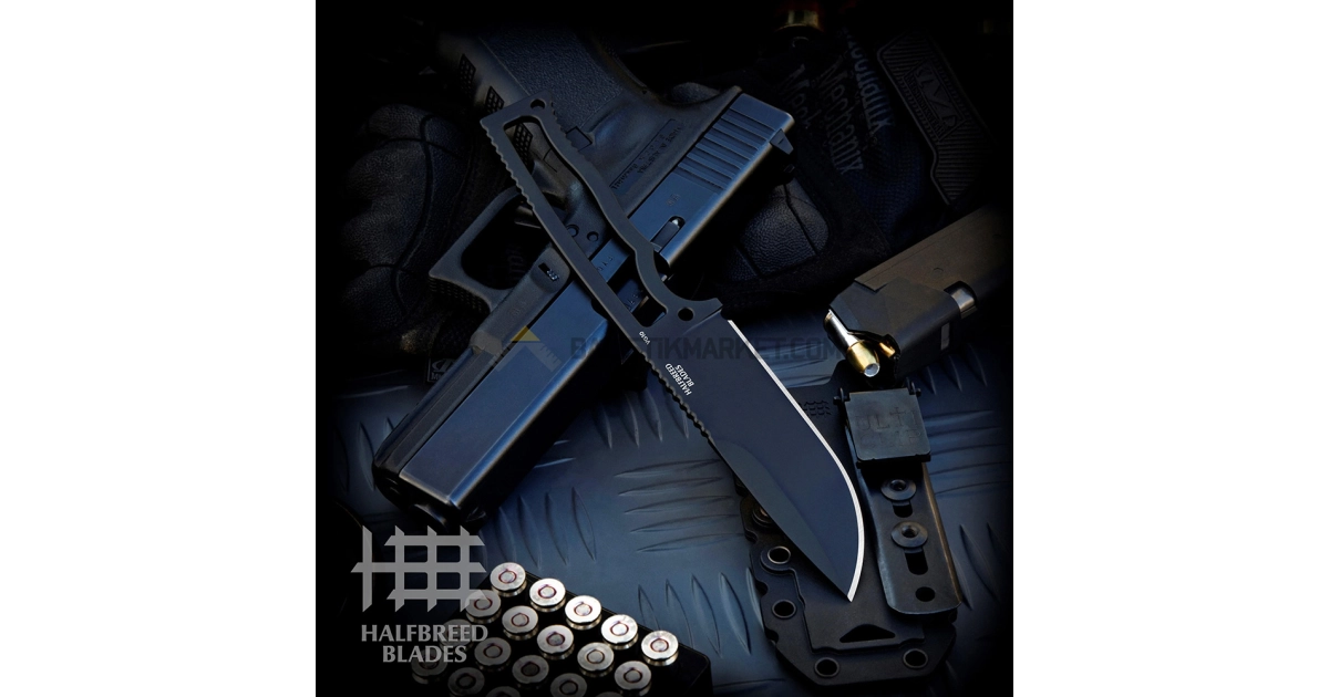 Halfbreed Blades CFK-01 Kompakt Sabit Bıçak (Siyah)