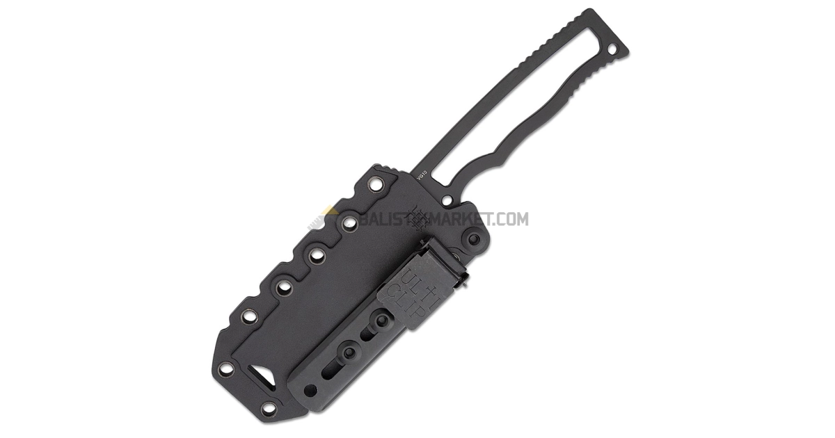 Halfbreed Blades CFK-04 Kompakt Wharncliffe Sabit Bıçak (Siyah)