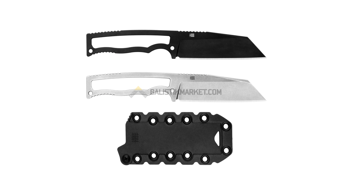 Halfbreed Blades CFK-04 Kompakt Wharncliffe Sabit Bıçak (Siyah)