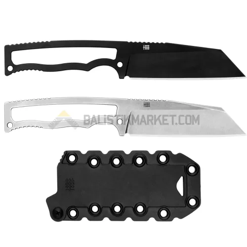 Halfbreed Blades CFK-04 Kompakt Wharncliffe Sabit Bıçak (Siyah)