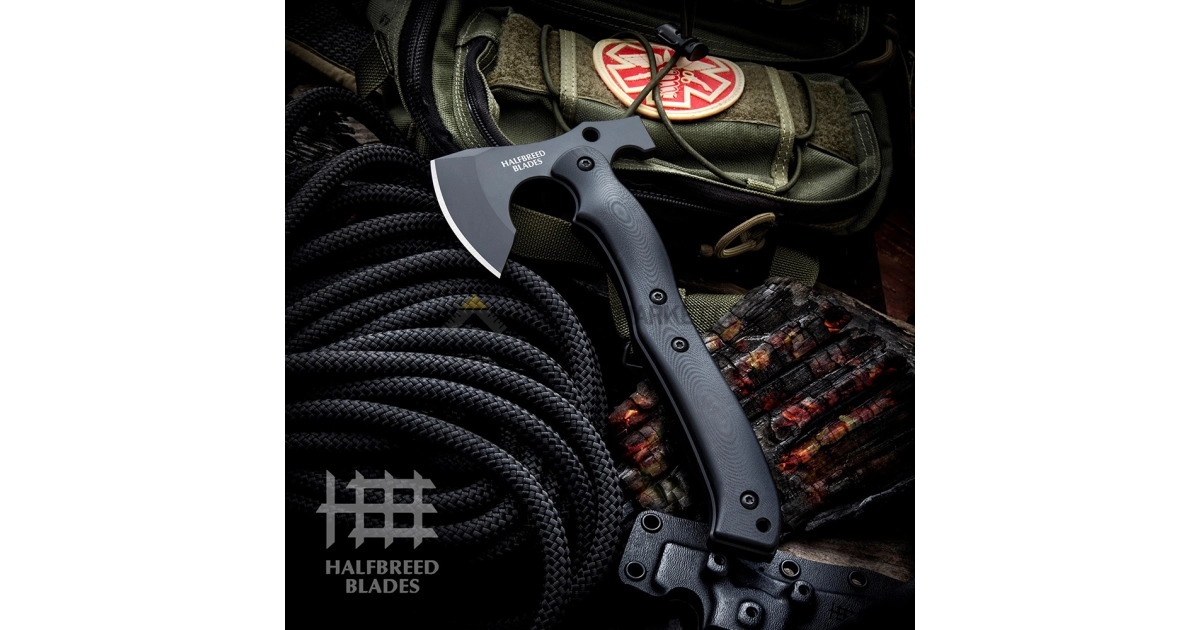 Halfbreed Blades Kompakt Kurtarma Baltası, Çekiç Başlı