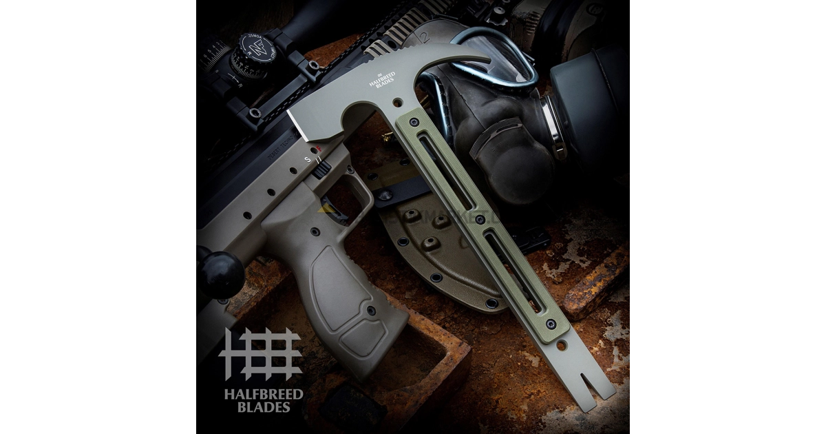 Halfbreed Blades Rhino Kurtarma Baltası (Askeri Yeşil)