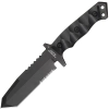 Halfbreed Blades MIK-02 Gen 2 Medium Infantry Serrated Tanto Sabit Bıçak (Siyah)