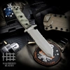 Halfbreed Blades MIK-02 Gen 2 Medium Infantry Serrated Tanto Sabit Bıçak (Ranger Green)