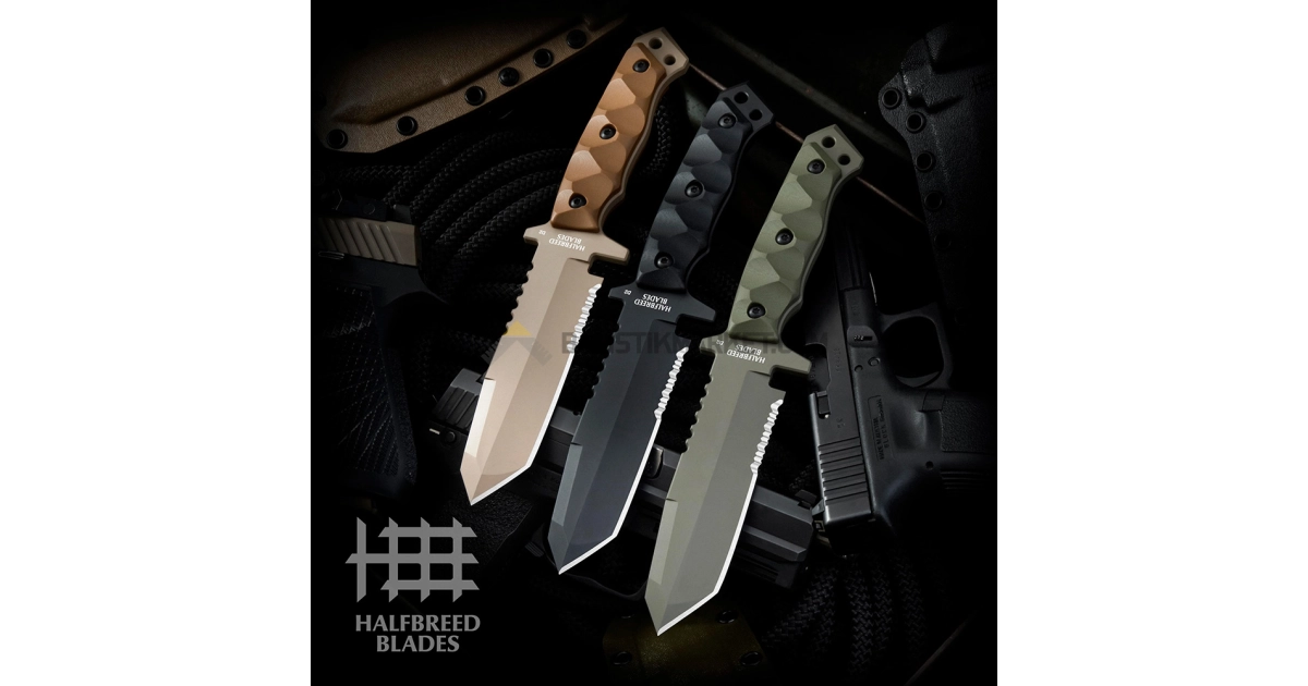 Halfbreed Blades MIK-02 Gen 2 Medium Infantry Serrated Tanto Sabit Bıçak (Ranger Green)