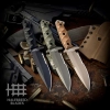 Halfbreed Blades MIK-03 Medium Infantry Serrated Sabit Bıçak (Dark Earth)