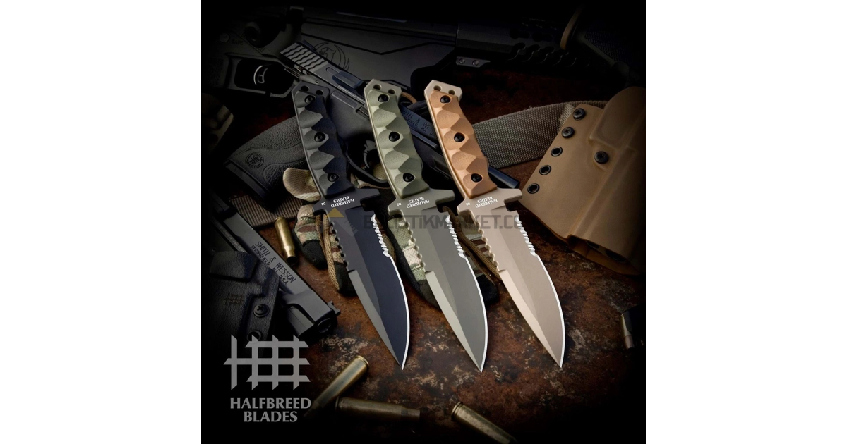 Halfbreed Blades MIK-03 Medium Infantry Serrated Sabit Bıçak (Ranger Green)