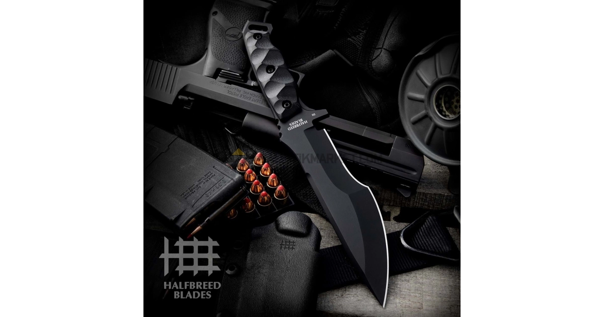Halfbreed Blades MIK-08 Medium Infantry Sabit Bıçak (Siyah)