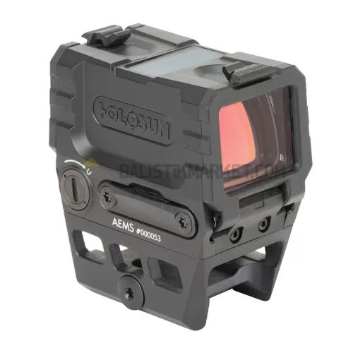 Holosun AEMS Enclosed Solar Multi-Reticle Red Dot (2 MOA & 65 MOA Circle)