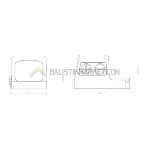 Holosun EPS Carry MRS Enclosed Solar Red Dot (2 MOA & 32 MOA Circle)