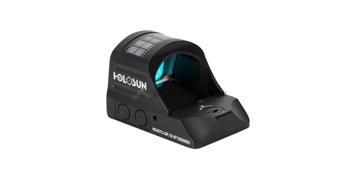 Holosun HE407C-GR X2 Classic Solar Open Refleks Green Dot (2 MOA)