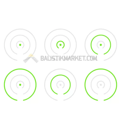 Holosun HE507COMP-GR CRS Multi-Reticle Green Dot (2 MOA Dot & 8/20/32 MOA Circle Reticle)