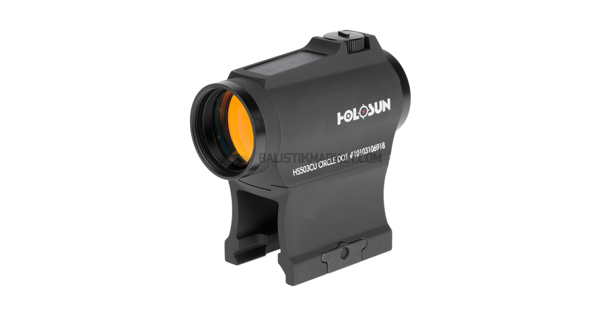 Holosun HS503CU Solar Multi-Reticle Red Dot (2 MOA & 65 MOA Circle)