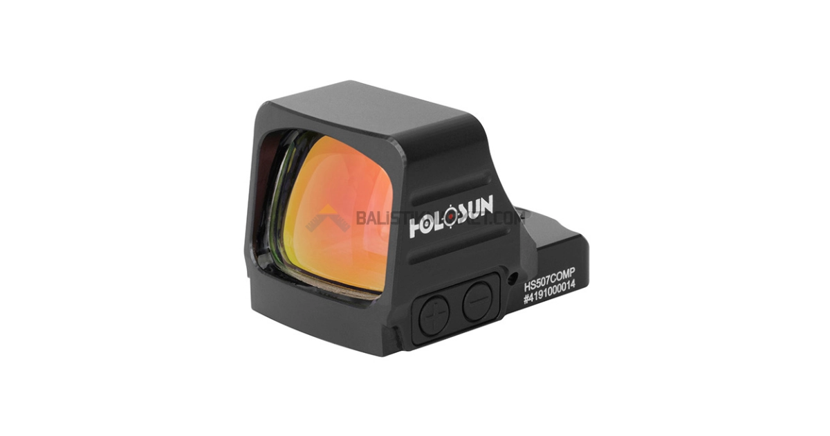 Holosun HS507COMP CRS Multi-Reticle Red Dot (2 MOA Dot & 8/20/32 MOA Circle Reticle)