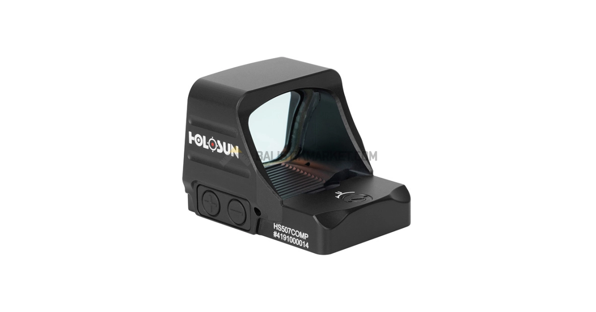Holosun HS507COMP CRS Multi-Reticle Red Dot (2 MOA Dot & 8/20/32 MOA Circle Reticle)