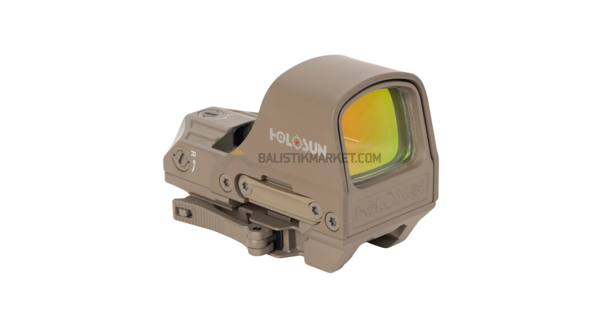 Holosun HS510C-FDE Solar Multi-Reticle Open Reflex Sight (2 MOA & 65 MOA Circle)