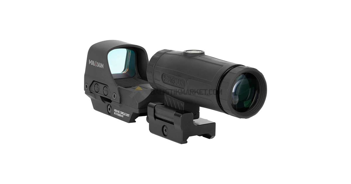 Holosun HS510C Open Reflex Sight & HM3X Magnifier Büyüteç Seti