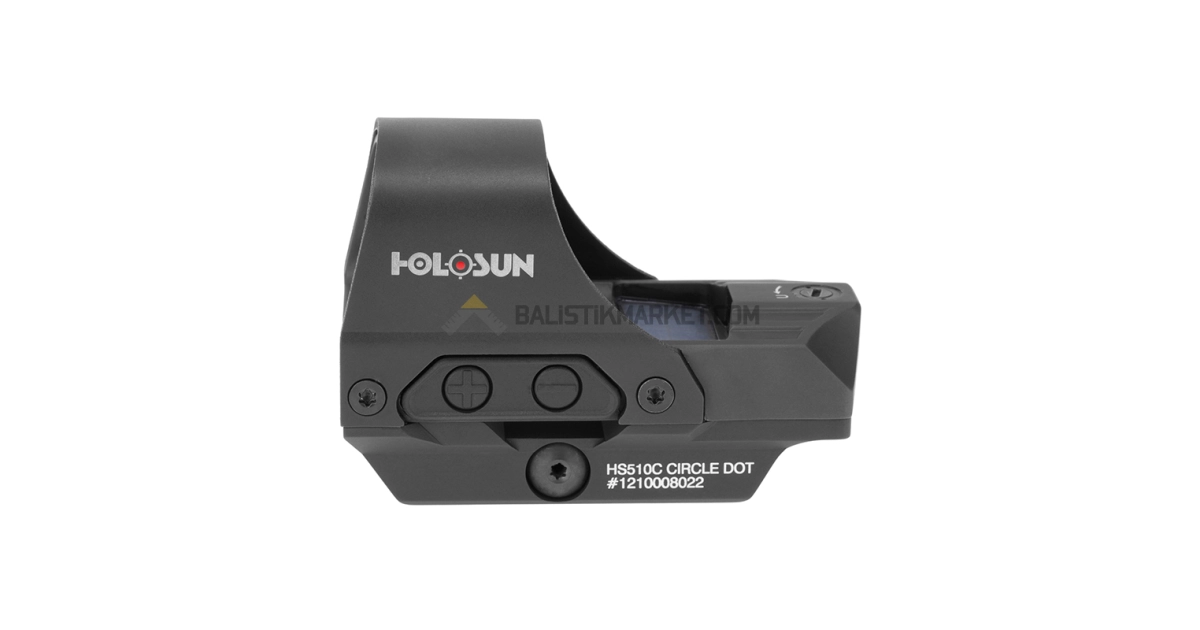 Holosun HS510C Solar Multi-Reticle Open Reflex Sight (2 MOA & 65 MOA Circle)