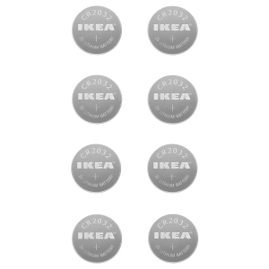 IKEA PLATTBOJ CR2032 3V Lityum Pil, (8 Adet)