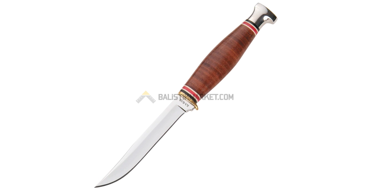 Ka-Bar 1226 Little Finn Deri Kabza Sabit Bıçak