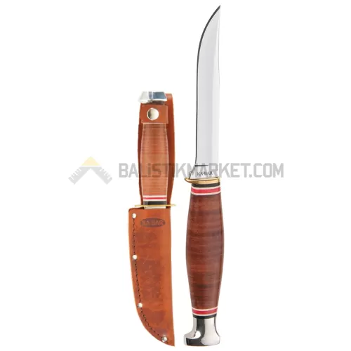 Ka-Bar 1226 Little Finn Deri Kabza Sabit Bıçak