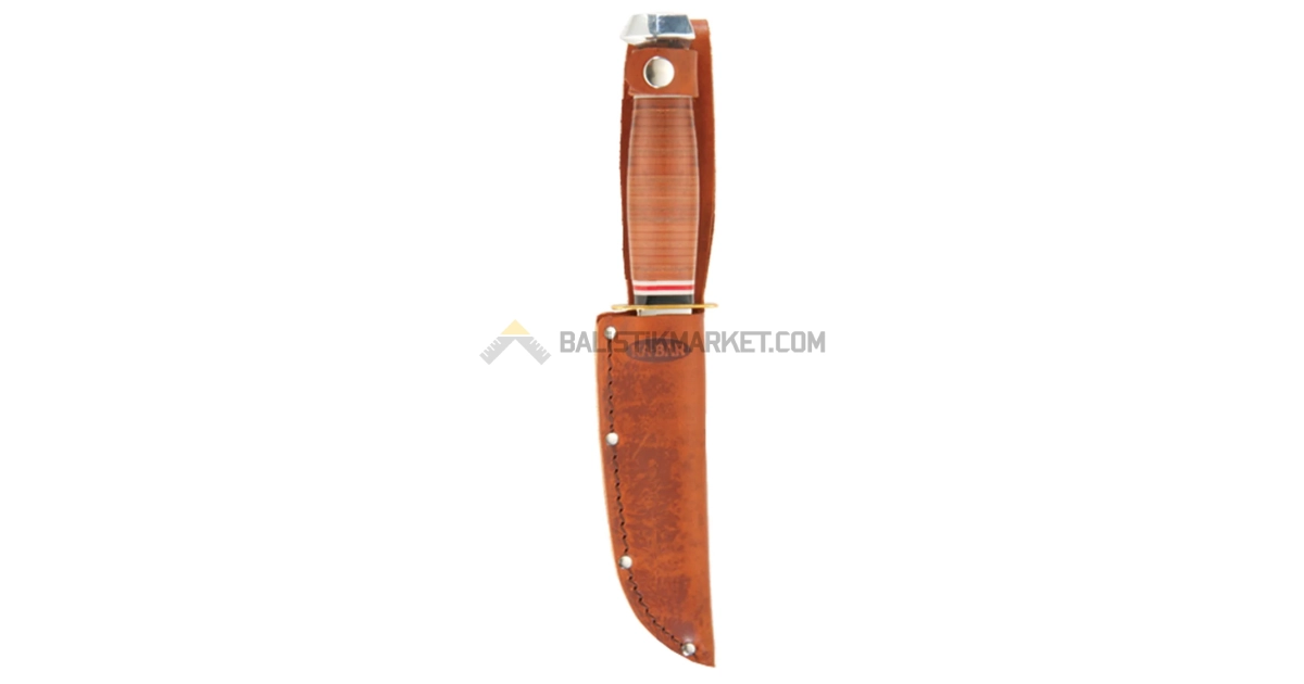 Ka-Bar 1226 Little Finn Deri Kabza Sabit Bıçak