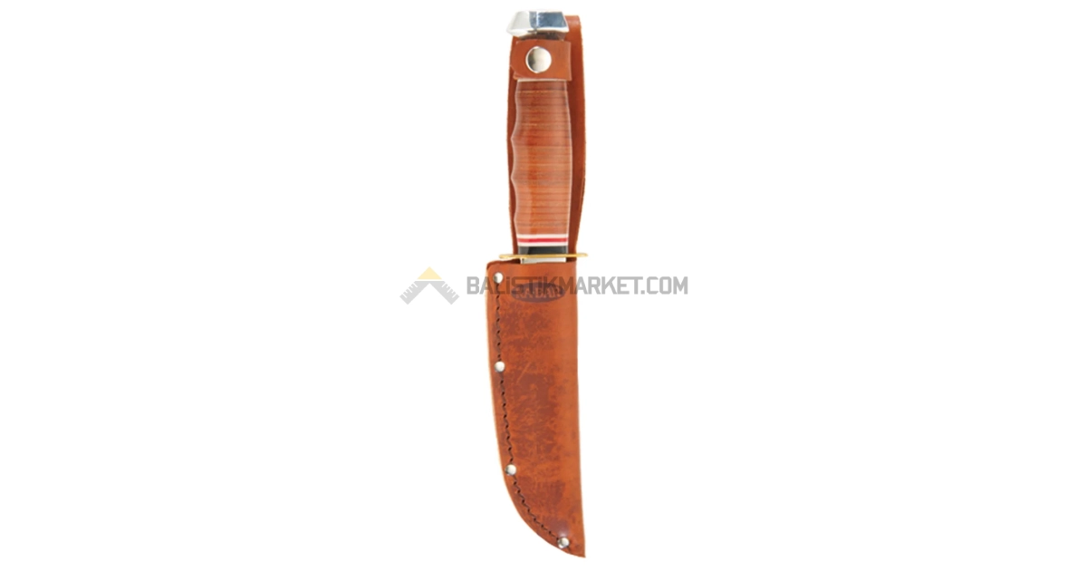 Ka-Bar 1232 Hunter Deri Kabza Sabit Bıçak