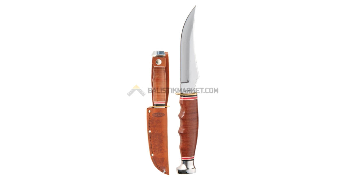 Ka-Bar 1233 Skinner Deri Kabza Av Bıçağı