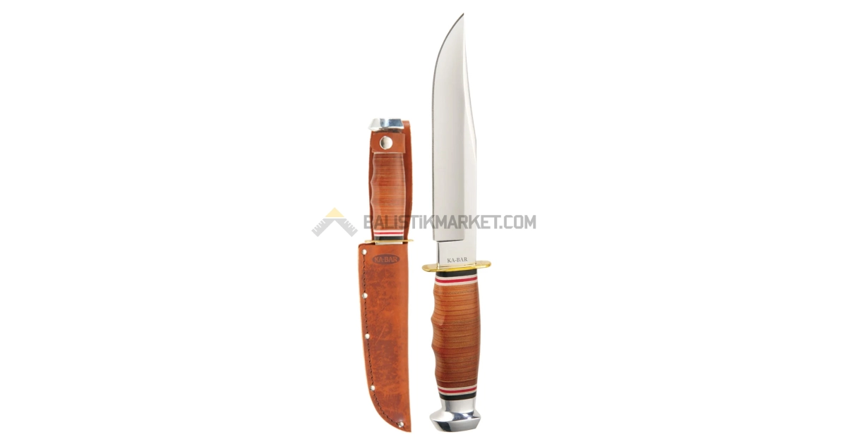 Ka-Bar 1236 Bowie Deri Kabza Sabit Bıçak