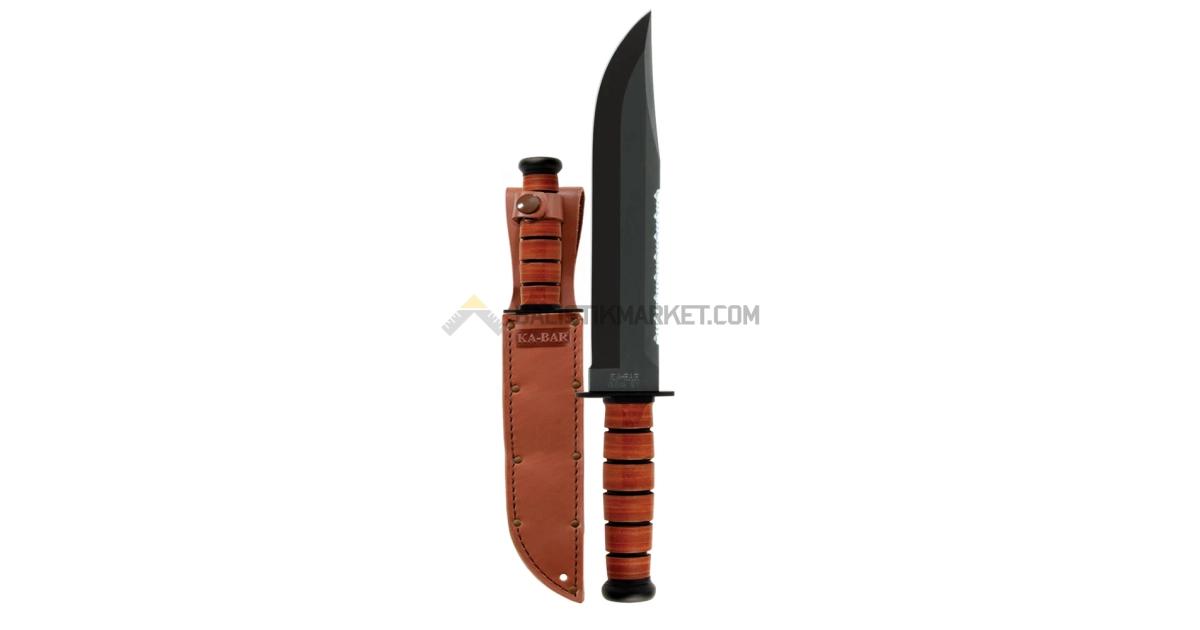 Ka-Bar 2217 Leather Handled Big Brother Sabit Bıçak