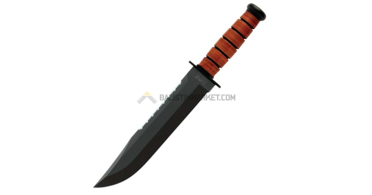Ka-Bar 2217 Leather Handled Big Brother Sabit Bıçak
