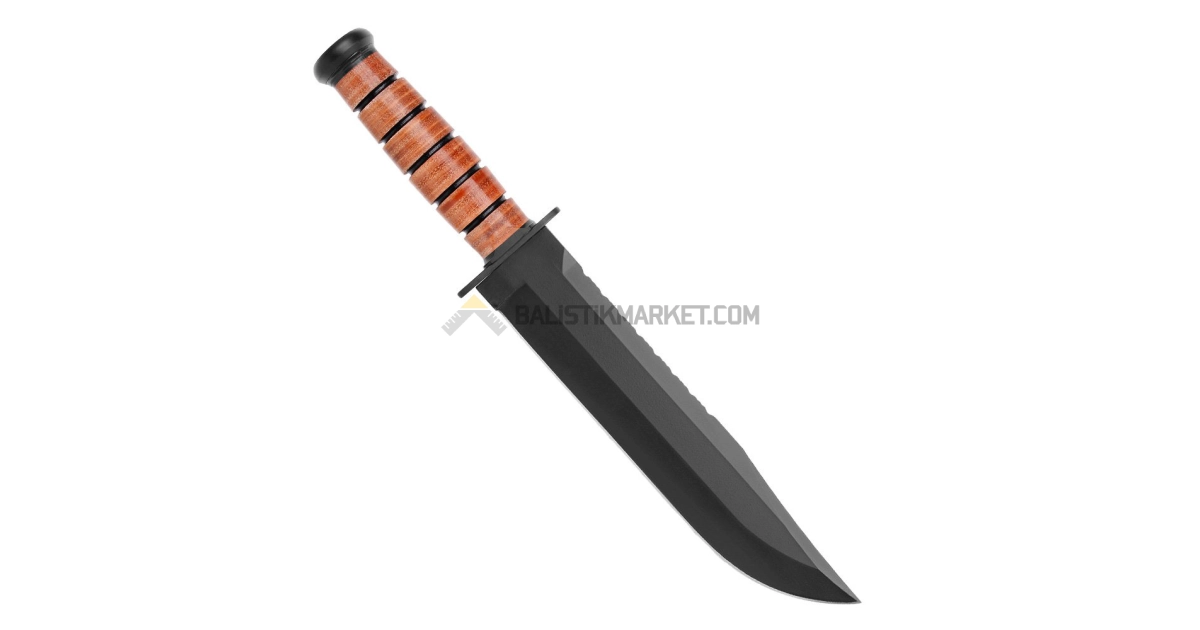 Ka-Bar 2217 Leather Handled Big Brother Sabit Bıçak