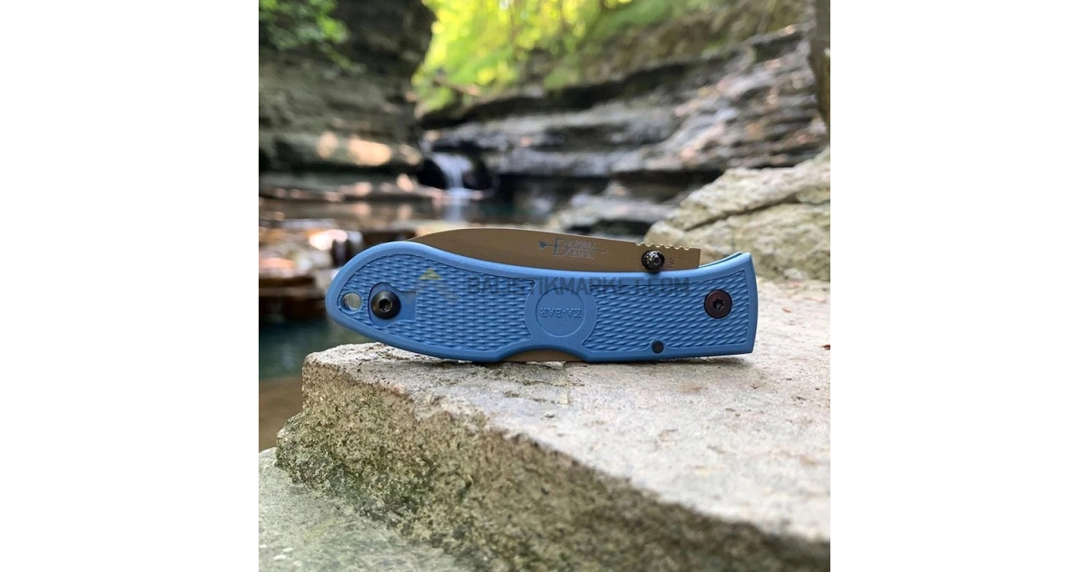 Ka-Bar 4062D2 Dozier Hunter Çakı (Mavi Bronz)