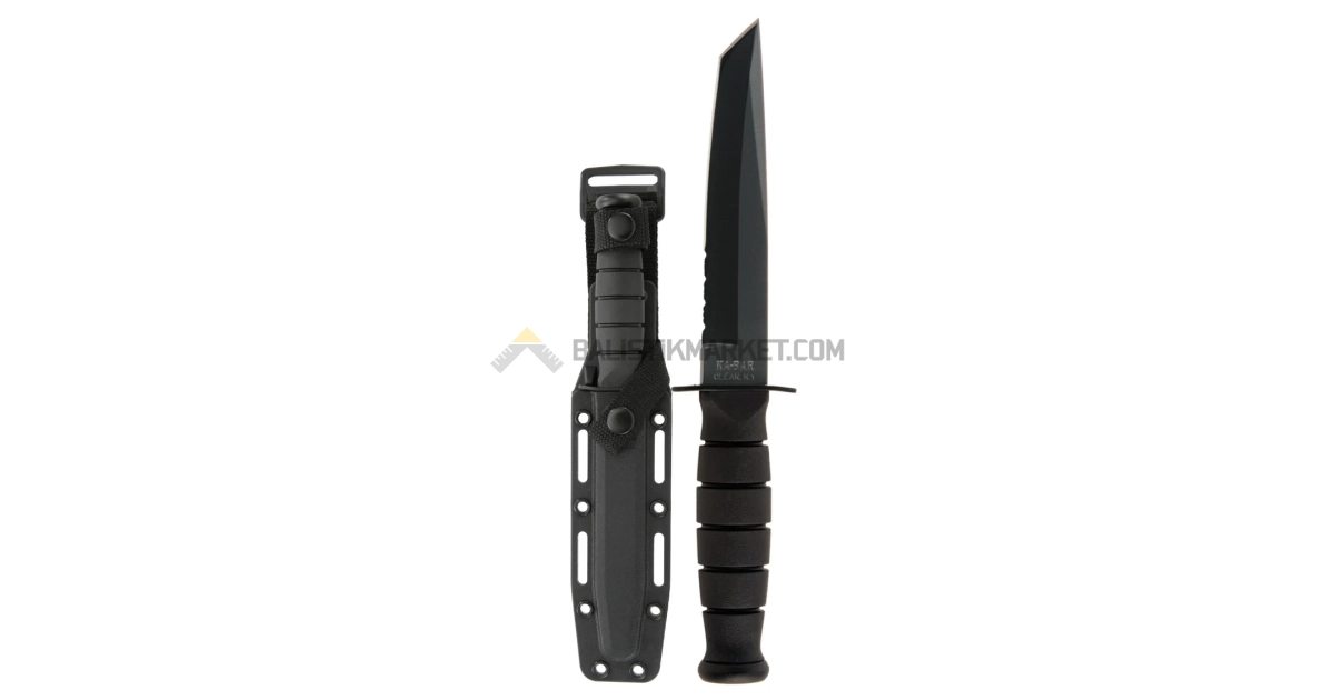 Ka-Bar 5055 Short Tanto Serrated Sabit Bıçak (Kydex Kılıflı)