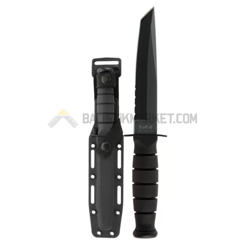 Ka-Bar 5055 Short Tanto Serrated Sabit Bıçak (Kydex Kılıflı)