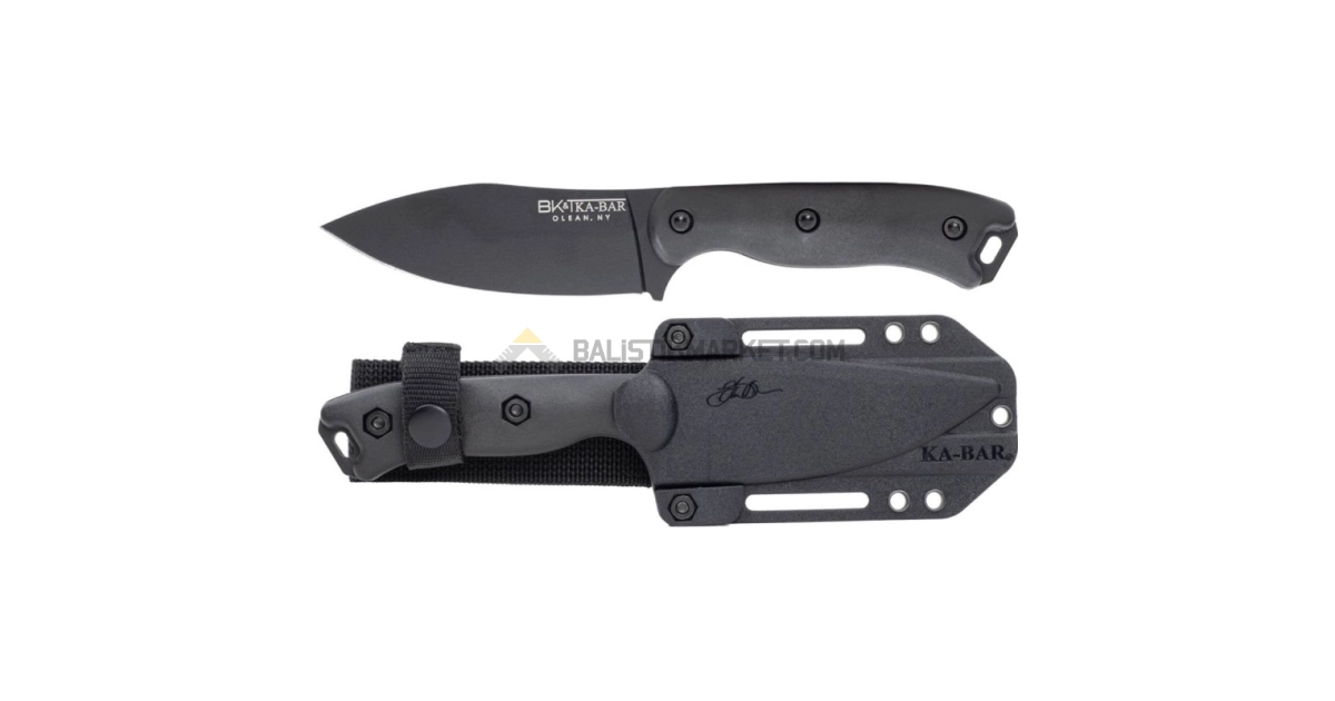 Ka-Bar BK19BK Becker Nessmuk Sabit Bıçak (Siyah)
