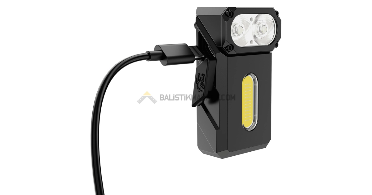 Klarus E8 Triple-Light 1000 Lümen El Feneri (Siyah)