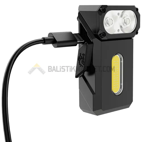 Klarus Triple-Light E8 1000 Lümen El Feneri (Siyah)