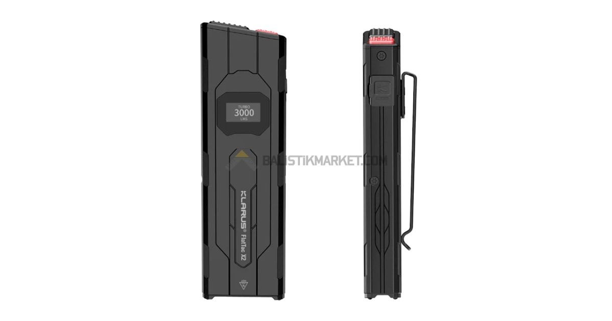 Klarus FlatTac X2K 3000 Lümen El Feneri