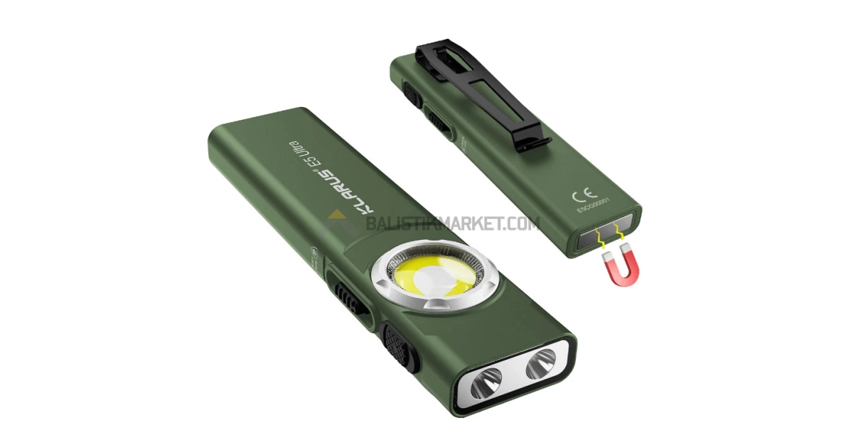 Klarus E5 Ultra 850 Lümen El Feneri (Yeşil)